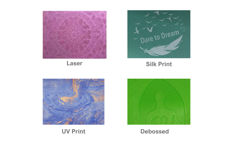 Customized logo printing methods for yoga mats