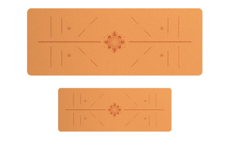 TPE yoga mats in different customizable sizes