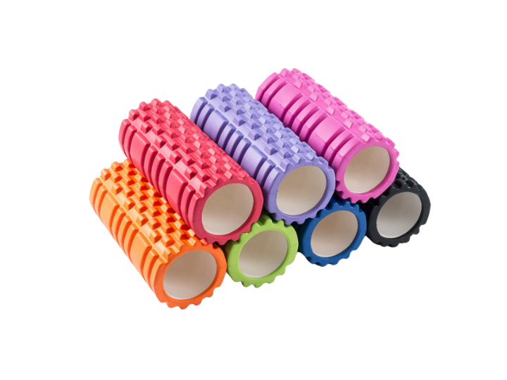 Hollow core EVA foam rollers in mixed bright colors