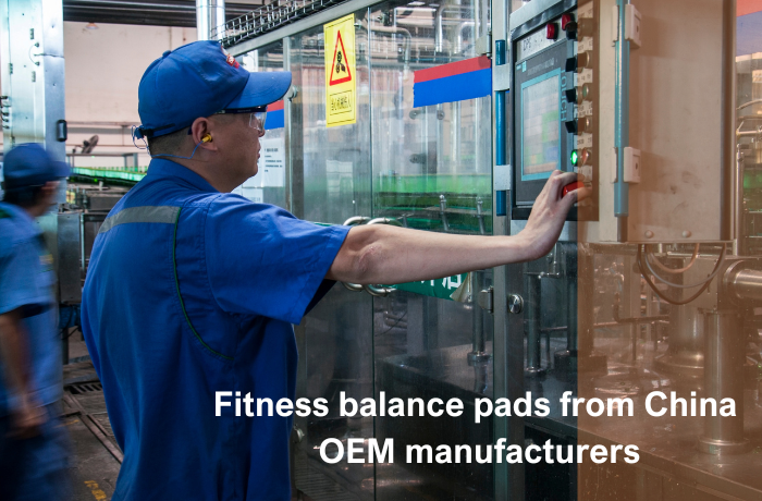 Factory technician managing oem balance pads