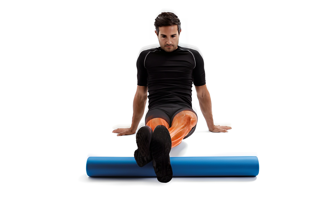 Calf Self-Massage on 90 cm Foam Roller
