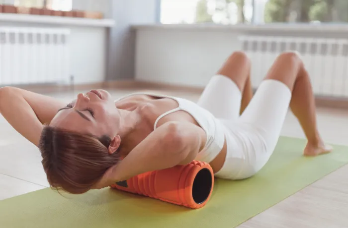 Deep Back Tissue Massage with Textured Foam Roller
