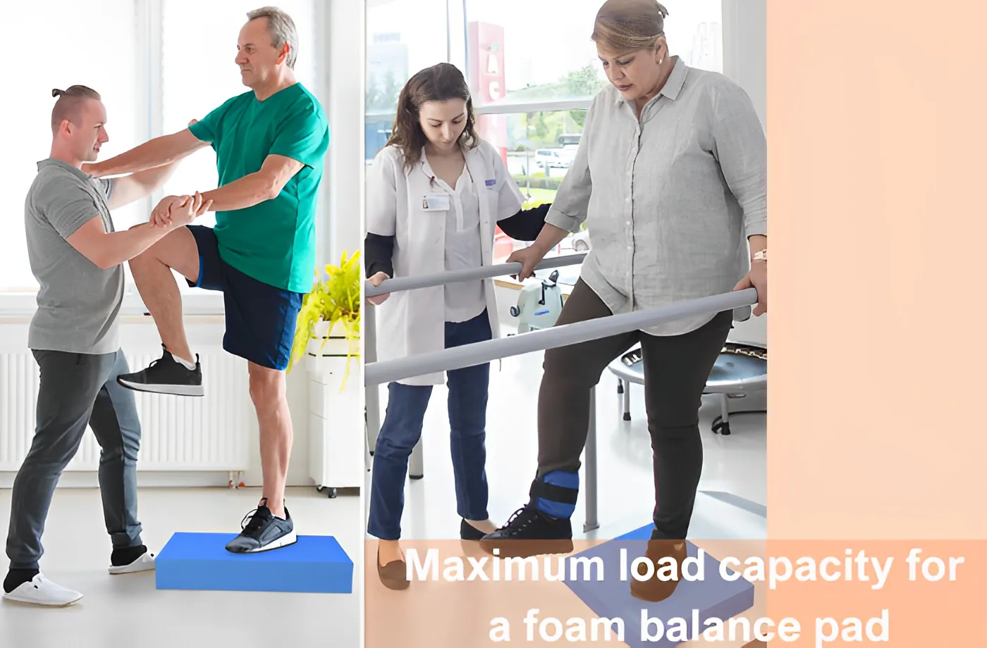 Load Testing with Foam Balance Pads in Rehab