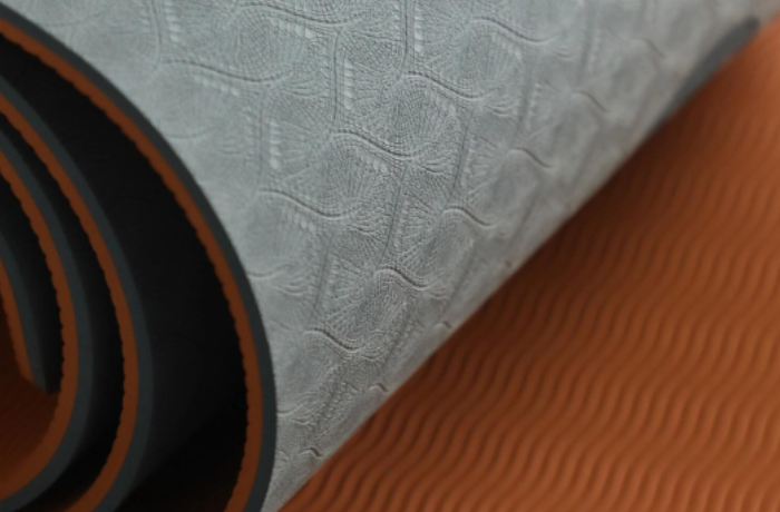 6mm TPE yoga mat with anti-slip texture