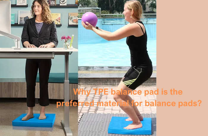 TPE balance pad used for standing desk and fitness training