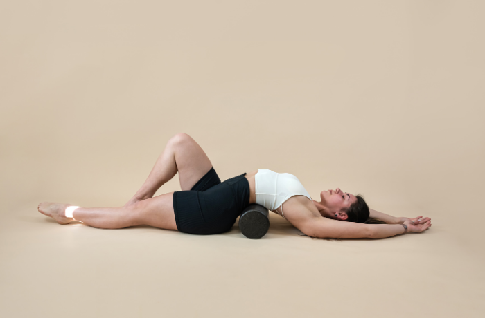 Back Stretching with High Density Foam Roller
