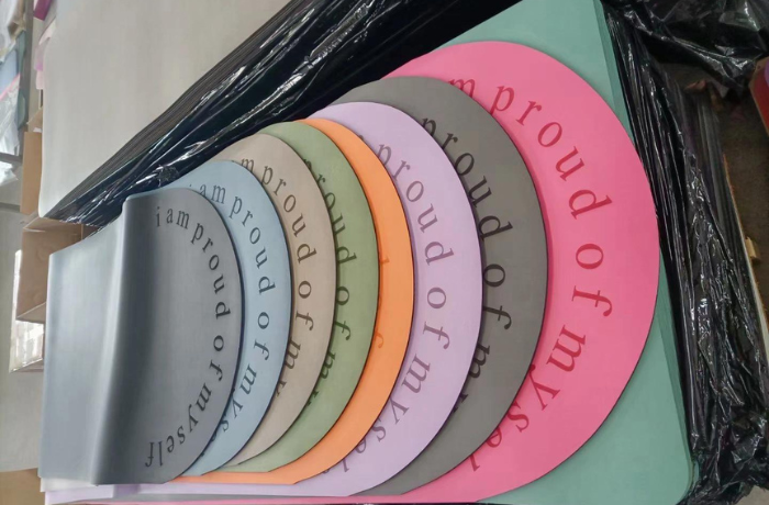 Colorful Printed PU Yoga Mats for Private Label Projects
