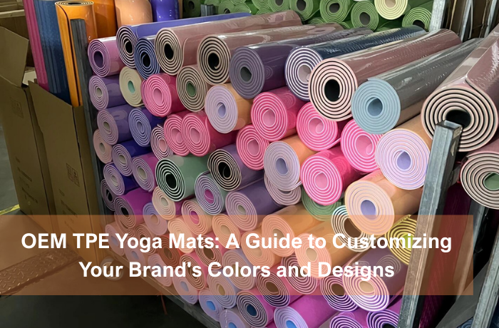 OEM TPE yoga mats bulk supply with custom colors for brands