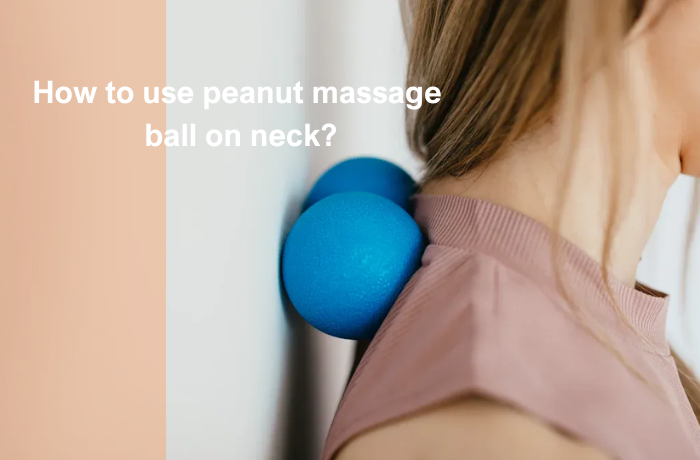 Peanut massage ball for shoulder and neck relief