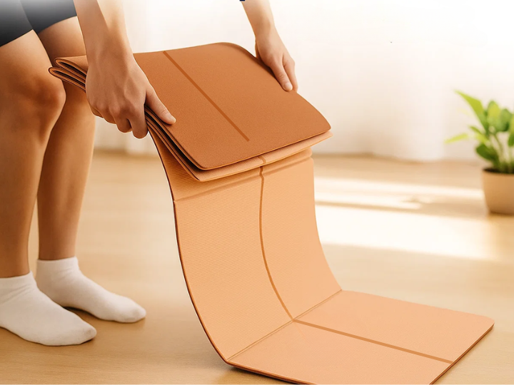 High-quality foldable yoga mat for wholesale and custom branding