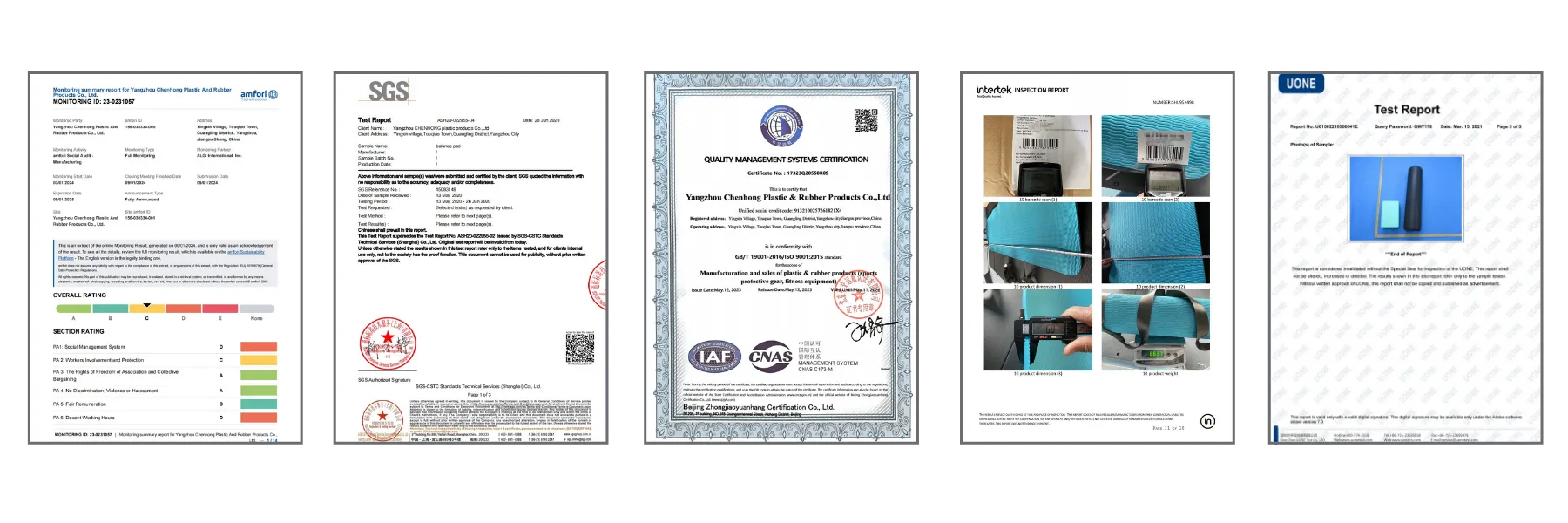 certificated fitness equipment manufacturer