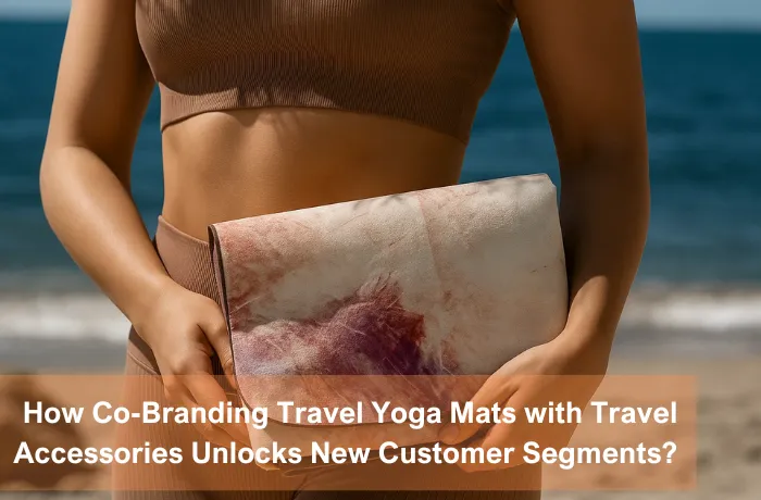 Co-branding travel yoga mats with luggage accessories for wellness travelers and global yoga brands