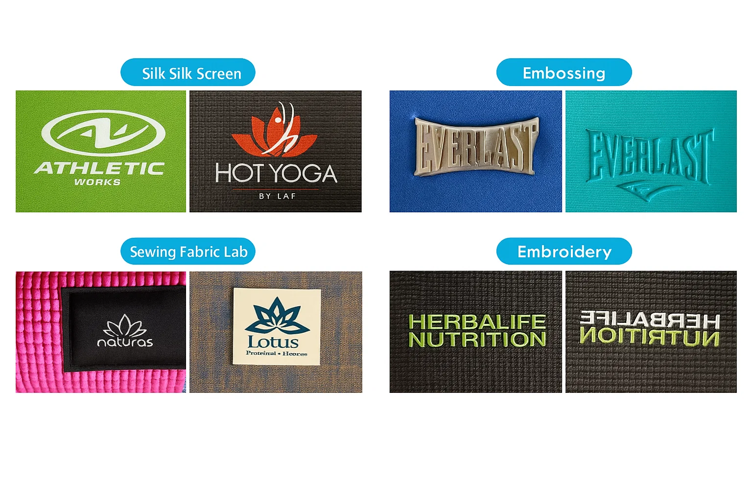Custom PVC Yoga Mat Logo Printing: