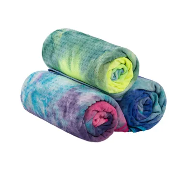 tie dye microfiber yoga towels
