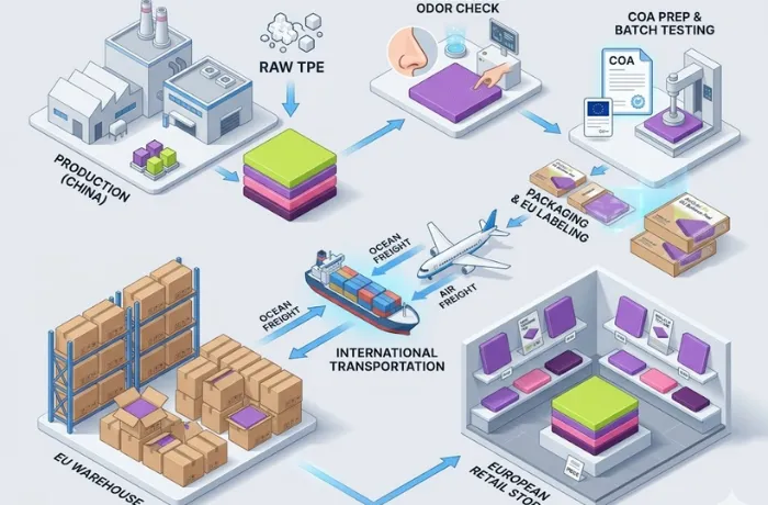 balance pad manufacturing eu retail process