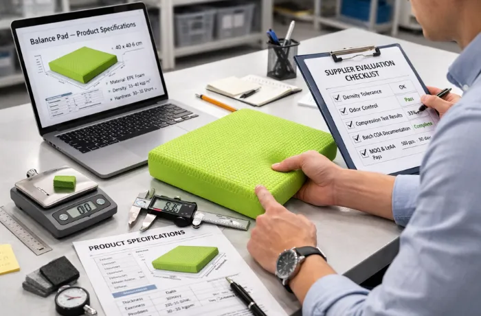 balance pad supplier evaluation checklist