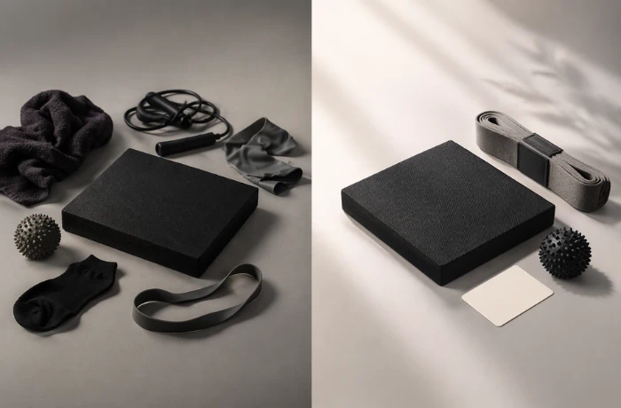 balance pad bundle good vs bad comparison