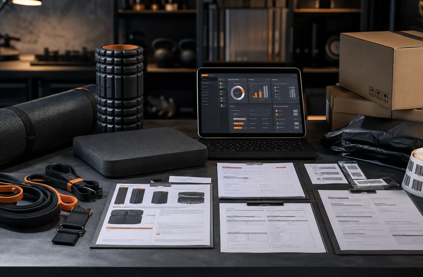 Retail vendor compliance for fitness equipment
