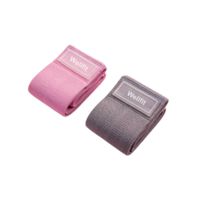 Fabric resistance bands with customized Wellfit logos
